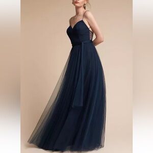 Waters x BHLDN Tinsley 4/Sm
Navy Blue Tulle Bridesmaid Formal Bridal Maxi Gown